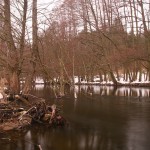 Drawa w zimowym wydaniu, szara, bura i ponura